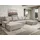 kaiser möbel Ecksofa, Sofa U form, Couch U form Livorno U stoff Poso Beige - Beige