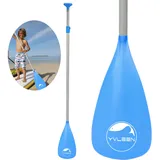 YVLEEN Kids SUP Paddel - 3-teiliges verstellbares Stand Up Paddle Board Paddel - langlebig, leicht & schwimmend Paddleboard Ruder