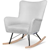 Konsimo - Adducti Schaukelsessel, Hellgrau