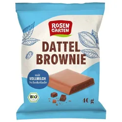 Rosengarten Dattel Brownie Vollmilch bio