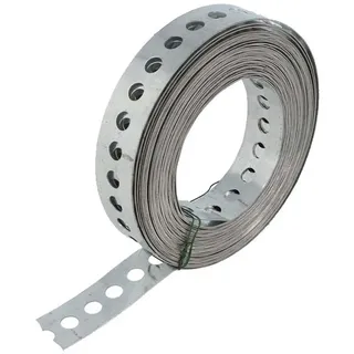 tecuro Lochband 25 mm x 10 m Rolle Ø Edelstahl V2A - tecuro