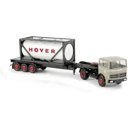 BREKINA 81044 H0 / 1:87 Mercedes LPS 1620 20ft-Tankcontainer-SZ Hoyer,