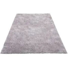 Bruno Banani Teppich Dana Teppich, besonders weich und kuschelig, Kundenliebling, rechteckig, Höhe: 30 mm, uni, Mikrofaser Teppiche, Wohnzimmer, Schlafzimmer, Esszimmer silberfarben rechteckig | 200 cm x 300 cm x 30 mm