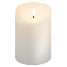 goobay LED Echtwachskerze 10 x 15 cm weiß