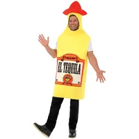 Smiffys Tequila-Flasche Kostüm, mit Wappenrock Halloween