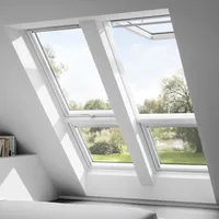 VELUX System QUARTETT GPU SK08 SK0W4 2 mal GPU und 2 mal GIU inklusive EKW mit ETW und ETW-Rinne und BDX