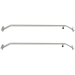 2x Alu-Bügel XL verstellbar 1320 - 2100mm für Anhänger Flach-Planen Planenstütze