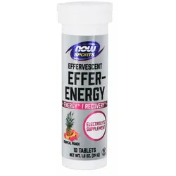 Now Foods Energie-Brausetablette - Effer-Energy (10 Brausetabletten, Tropischer Punsch)