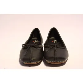 CLARKS Freckle Ice Ballerinas Black Leather 37 1/2