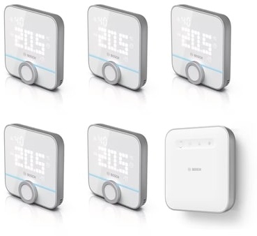 Bosch Smart Home Starter Set Smarte Fußbodenheizung 230V • 5x smartes Thermostat