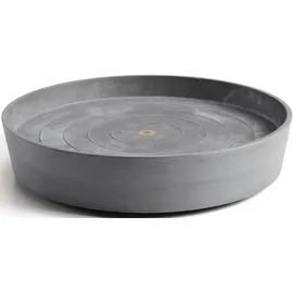 Ecopots Topfuntersetzer ECOPOTS "mit Rollen 60 Grau", grau, B:51cm H:10,1cm T:51cm Ø:49,3cm, Untersetzer, für innen und außen: frostsicher, bruchsicher und lichtbeständig