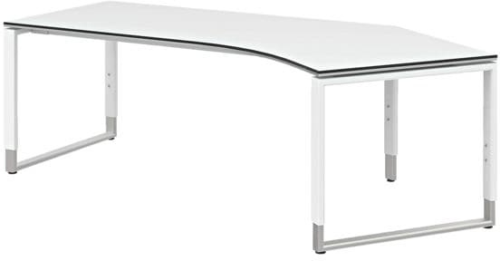 Winkel-Schreibtisch »Objekt Plus« 120° Winkel rechts weiß, röhr, 217x82x80 cm