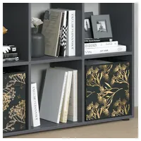 Vicco Raumteiler Nove 104 x 29 x 108 cm Schwarz