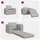 vidaXL Schlafsofa 2-in-1 Wolkengrau 98 x 71 x 83 cm Stoff