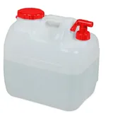 Relaxdays Wasserkanister 23 Liter rot/weiß 25 cm x 36 cm x 38,5 cm