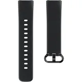 Hama Fitbit Uhrenarmband 22 mm (verstellbares Ersatzarmband für Smartwatch Fitbit Charge 5, Fitbit Armband zum Tauschen, Wechselarmband aus TPU, Edelstahl Schnalle) schwarz
