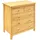 Möbilia Kommode 46 x 80 x 35 cm Natur lackiert / Beige