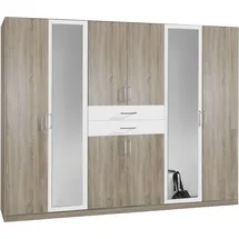 WIMEX Drehtürenschrank Diver 270 x 207 x 58 cm Beige/Weiß