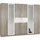WIMEX Drehtürenschrank Diver 270 x 207 x 58 cm Beige/Weiß