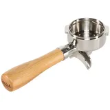 Gaggia Edelstahl Siebträger mit Griff aus Eschenholz 58 mm