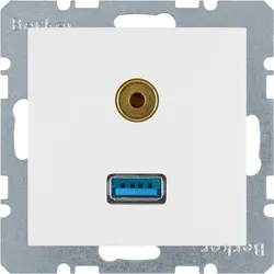 Berker Steckdose USB/3,5mm Audio 3315398989