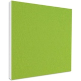 platino24 Akustikpaneele 1 Element Colore Quadrat 55 x 55 cm HellgrünI Schallabsorber aus Basotect ® G+ mit Akustikfilz I Schalldämmung Wand & Decke I Akustikelemente Wandpaneel