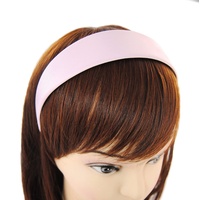 axy Breiter Haarreif mit Satin bezogen Damen Haarband Vintage Klassik-Look Hairband Stirnband HRK1 (Rosa)