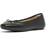 FitFlop DELICATO Bow Soft Leather Ballet Flats Black
