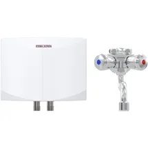 Stiebel Eltron Mini-Durchlauferhitzer DNM 3 + MAW Wasserhahn fürs Handwaschbecken, 3,5 kW, mit Stecker 230V,VDE geprüft, 205968