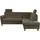 Home Affaire Ecksofa »Palmera L-Form, B: 236 cm« optional Bettfunktion & Bettkasten, Federkern grün