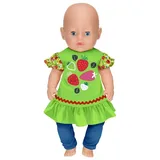mga zapf creation gmbh Dolly Moda Shirt + Leggings Erdbeeren Rot (871263)
