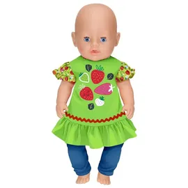 mga zapf creation gmbh Dolly Moda Shirt + Leggings Erdbeeren Rot (871263)