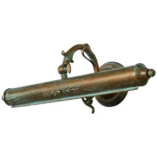 Lindby Wandlampe Bilderleuchte antik Metall Grünspanoptik, Wandleuchte 2x E14 max. 40W Bilderlampe klassisch nostalgisch Flurbeleuchtung