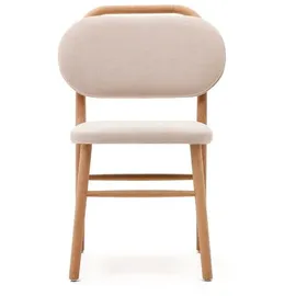Kave Home 2er-Set Kave Home Stuhl Helda Stoff Beige