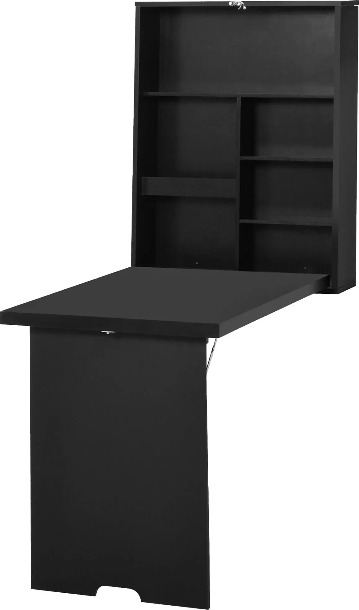 HOMCOM Wandklapptisch Klappschreibtisch Computertisch mit Tafel Schwarz 60x94,5x147cm   Aosom