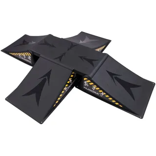 Hudora Skater Ramp Set - 5-piece SCHWARZ|dunkelgrau No Size