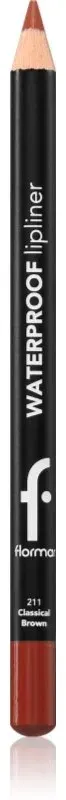 flormar Waterproof Lipliner Wasserfester Lippenkonturenstift Farbton 211 Classical Brown 1.14 g