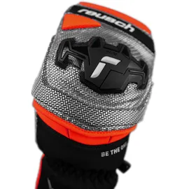 Reusch Worldcup Warrior Fäustlinge Grau/Rot/Weiß M