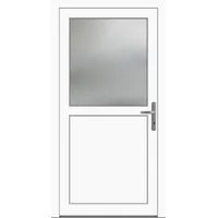 Kunststoff Nebeneingangstür nach Maß "PAULA-Q" Weiß RAL 9016 beidseitig innen öffnend DIN rechts