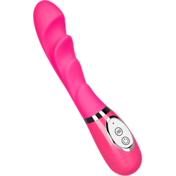 G-Punkt-Vibrator aus Silikon, 20,5 cm, pink