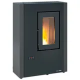 Extraflame belüfteter Pelletofen | LUISELLA 5.0 MAXI | 7 kW | Graphitgrau