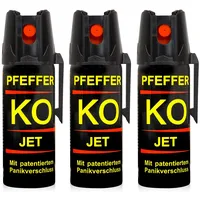 Pfefferspray KO Jet Hundeabwehr Verteidigungsspray 50 ml Abwehrspray Pepper Defender (KO Jet 50 ML 3er Set)