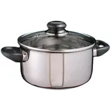 Hi Haushalt International Edelstahl Fleischtopf `Sylt` Kochtopf Induktionsgeeignet 3 Liter