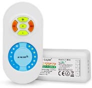 LIGHTEU, Milight Miboxer 2.4G Dual White LED Strip RF Wireless Remote+Controller Receiver DC12-24V 10A, fut022