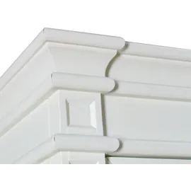 VCM Vitrinenschrank Amaretta 200 x 45 x 186 cm Weiß