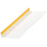PROTEKTOR Anputzleiste 50 x 260 cm 9 mm PVC Weiß mit Schutzlippe und Gewebe