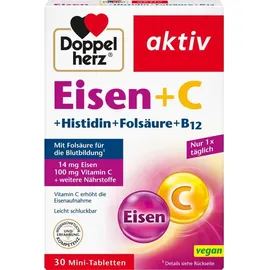 Doppelherz Aktiv Eisen + C + Histidin + Folsäure Tabletten 30 St.