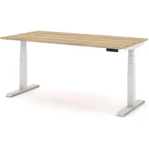 Assmann Electronic Kinderschreibtisch JUNIOR 140 x 70 cm Holz Eiche Natura braun/weiß