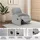 OTTO home Relaxsessel Napori Polyester 87 x 105 x 94 cm Grau mit Getränkehalter
