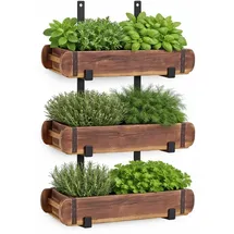 Marrakesch Orient & Mediterran Interior Wandhalterung Holz/Metall 30 x 15 x 65 cm schwarz